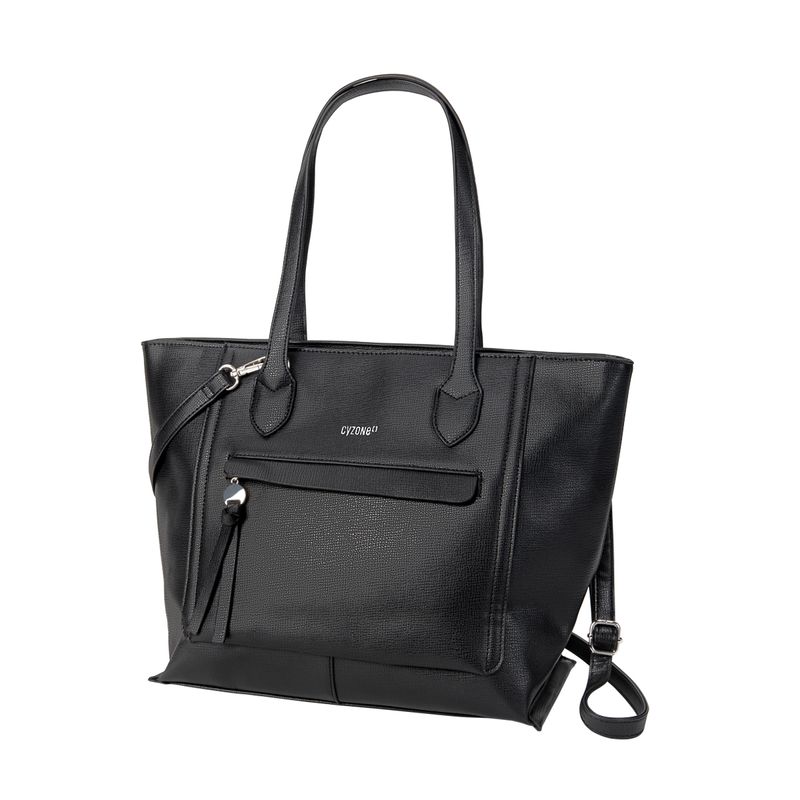Bolso-de-color-negro-en-material-tipo-cuero-y-con-estilo-de-tote-bag-con-asa-removible.