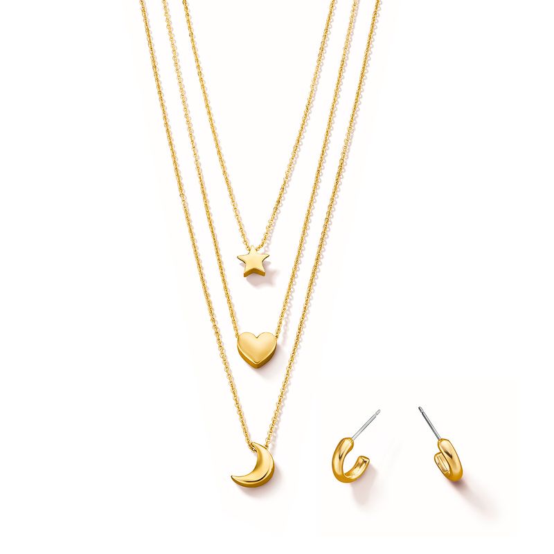 Set-de-collar-y-aretes-en-tres-tiempos-ba�ados-en-oro