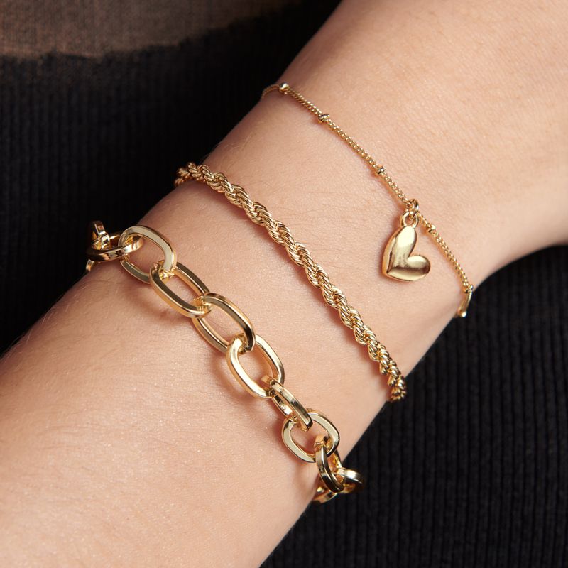 Set-de-pulseras-Trendy-Gold